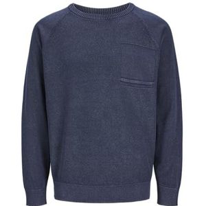 JACK & JONES JCOPIGMENT Knit Crew Neck, navy blazer, S