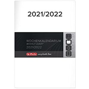 herlitz 50032259 Vervangende kalender 2021/2022 in A5 voor schoolagenda Flex, 1 stuk,wit