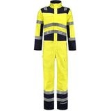 Tricorp 753002 Safety Multinorm bicolor overall, 74% katoen/25% polyester/1% andere vezels, 320 g/m², fluorgele inkt, maat 42