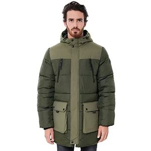 Street One MEN Heren D201741 Winterjas, Forest Green, S, forest green, S