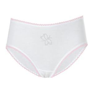 Trigema Meisjesslip met libelle in dubbelverpakking, wit (wit 001), 140 cm