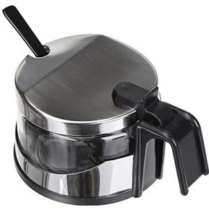 Clasica - Suikerpot - Roestvrij Staal - Zilver/Transparant - 250 ml - 2 Stuks