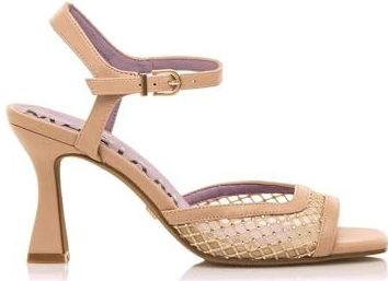 Mariamare - Nuin - Sandalen - Beige - 8 tot 10 cm Hakhoogte - Gesp