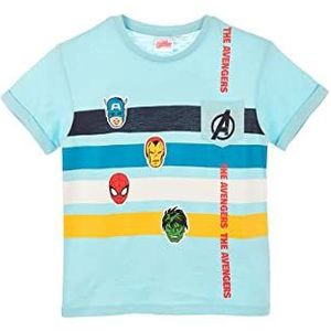 Marvel Avengers Classic T-shirt met korte mouwen, Sea Memories, blauw, maat 6 jaar, 100% katoen, voor jongens, Blauw, 6 Jaren