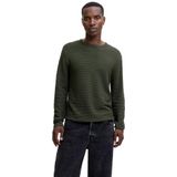 Jack & Jones - Otto - Gebreide Trui - 100% Katoen - Ronde Hals - Lange Mouwen