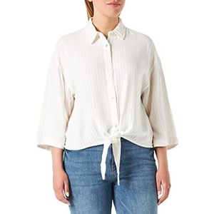 Q/S designed by Damesblouse met korte mouwen, ecru, maat 36