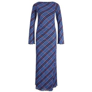 JACK & JONES Jxminna Mesh Ls Long Dress WVN, Blue Ice, XS