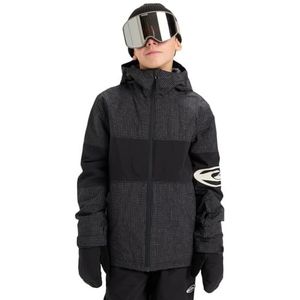 Quiksilver - High In The Hood - Jas - Zwart - Technische Sneeuwjas voor Jongens 4-16