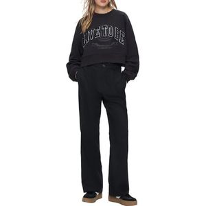 LTB Jeans Lenosa sweatshirt voor dames, zwart, gemaakt van katoen, maat XS, zwart, XS