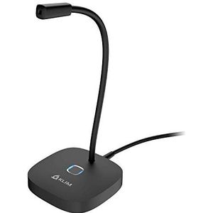 KLIM Lingo - Desktop USB-microfoon voor pc en Mac - met mute-knop - Compatibel met elke computer - Professionele pc-microfoon met High Definition Audio - NIEUW