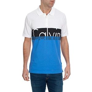 Calvin Klein Jeans Berwick Polo S/S pyjama voor heren, blauw, XL