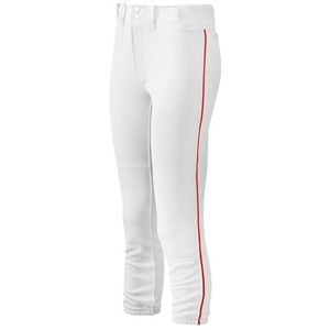 Mizuno Dames Dames Riemen Piped Pant Dames Riemen Piped Pant S Wit-Rood