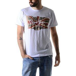 Pepe Jeans Pm501854 – T-shirt, effen – korte mouwen – heren - - X-Large