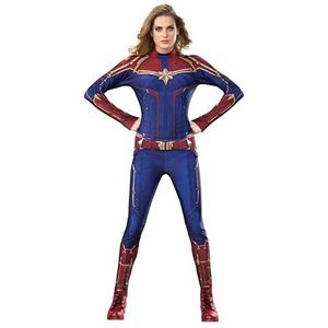 Rubie's Officieel Captain Marvel Hero-pak, luxe dameskostuum voor volwassenen, maat medium