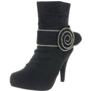 Andrea Conti 0614150 Dames klassieke halfhoge laarzen & enkellaarsjes, Zwart Zwart Zwart 002, 38 EU