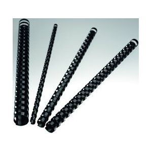 Renz Plastic binderruggen US-verdeling, 21 ringen voor DIN A4, diameter 25 mm, zwart