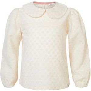 Noppies Girls Blouse Elgin Long Sleeve, Whitecap Grijs - N126, 140 cm