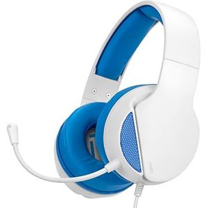 NITHO JANUS Gaming Headset, stereo, bekabeld, voor PS4/PS5/PC/Xbox/Nintendo Switch/Mobile/Tablet, gaming-headset met verstelbare microfoon, 50 mm drivers en dubbellaagse oorkussens, blauw