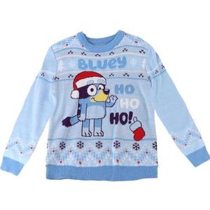 CERDÁ Life'S Little Moments Bluey gebreide kersttrui voor kinderen met feestelijk design en levendige kleuren, Bluey, 3 Jaren