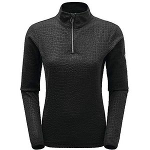 Dare 2b Excite fleece met opdruk en 1/2 ritssluiting voor dames, zwart, maat S (fabrieksmaat: 10)