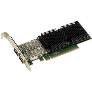 KALEA-INFORMATIQUE PCIe Gen 4.0 PC Dual 100G QSFP28 2-poorts netwerkcontrollerkaart met Intel E810-chipset. Compatibel met 100GbE 50GbE 25GbE 10GbE RDMA ADQ
