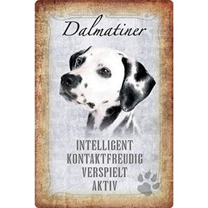 Schatzmix metalen bord honden steekbrief een Dalmatiërs metalen bord wanddecoratie 20x30 tin sign