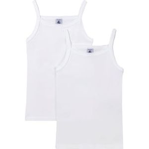 PETIT BATEAU - Onderhemdjes - Wit - Katoen - Set van 2