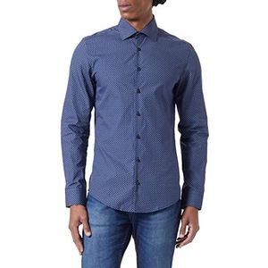 Seidensticker Heren 656200 Hemd, donkerblauw, 42