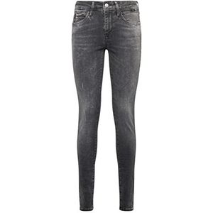 Mavi Adriana Skinny Jeans voor dames, Donkergrijs Distressed Glam, 24W / 32L