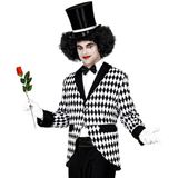 Widmann 48314 Harlekijnskostuum, voor heren, clown, circus, carnaval, themafeest, meerkleurig, XL