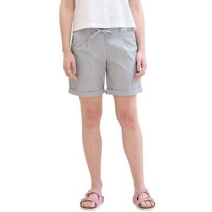TOM TAILOR Bermuda shorts voor dames, 35456 - Delicate Navy White Stripe, 40