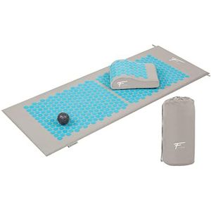 Fitem acupressuurset XL - acupressuurmat - kussen - massagebal - verlicht rug- en nekpijn - ischias - rugmassage - spierontspanning - anti-stress - herstel na sport