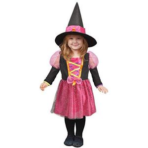 Little Pink Witch costume disguise fancy dress baby (Size 1-2 years)