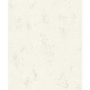 Rasch Behang 315707 - Unitbehang van vlies in wit/crèmewit uit de collectie Color your life - 10,05 m x 0,53 m (LxB)