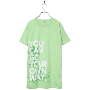 Replay T-shirt voor meisjes, losse pasvorm, katoen, 732 Helder Groen, 16 Jaren