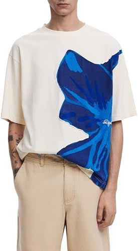 Desigual - T-shirt - Multicolor - Korte Mouwen - Bloemontwerp