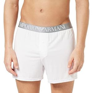 Emporio Armani Soft Modal Boxershorts voor heren, Wit, S