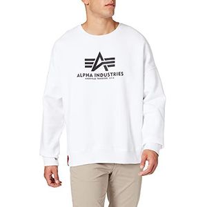 ALPHA INDUSTRIES Basic Os Sweater met capuchon voor heren, wit, XXL