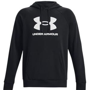 Under Armour Rival Fleece Box Logo Hoodie, Running Hoodie met Grafisch Logo, Hooded Jumper voor Mannen met Pocket Mannen