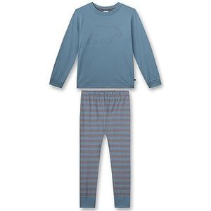 Sanetta jongens pyjama lang modal, duif, 116 cm