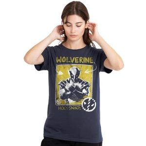 Deadpool Wolverine Holy Snikt Wolverine dames T-shirt, diep marineblauw, groot, Diepe marine, L