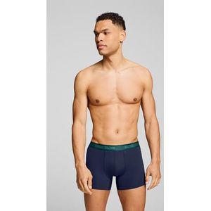 PUMA - Herenboxershort - Marineblauw/Groen - Verpakking van 2 Stuks