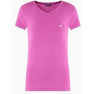Emporio Armani - T-shirt - Roze - V-hals - Korte Mouw
