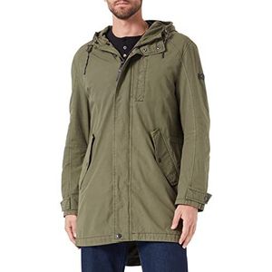 camel active Heren 410590/1O58 Coat, Olive Brown, 50, olijfbruin, 50