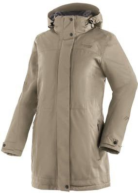Dames - Wintermantel - Donkerbeige - 100% Polyester - Regular Fit