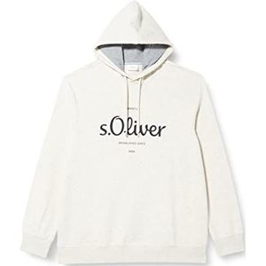 s.Oliver Big Size Heren Sweatshirts Lange mouwen, Wit, XXL, wit, XXL