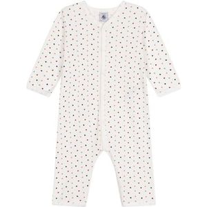 Petit Bateau A09LU Pyjama, zonder voet, marshmallow/incognito, 18 maanden, babymeisjes, Marshmallow/Incognito, 18 Maanden