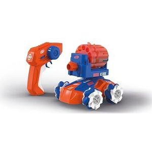 Carrera 370240020 Nerf Blasting Car, 2,4 GHz, originele licentie, rijden en schieten met originele Nerf Soft Darts, inclusief schietschijf, drift-actie met harde plastic drift-banden, led-licht