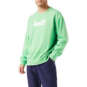 Levi's Heren Crewneck Graphics, poster crew peppermint, L