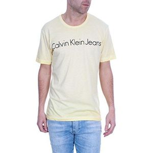 Calvin Klein Jeans Heren T-shirt, geel, M